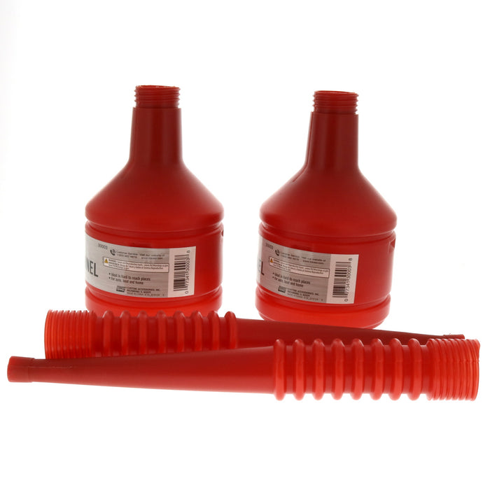 Shop Craft #30003 Red 11" Plastic Flexible Funnel Auto Use ~ 2-Pack