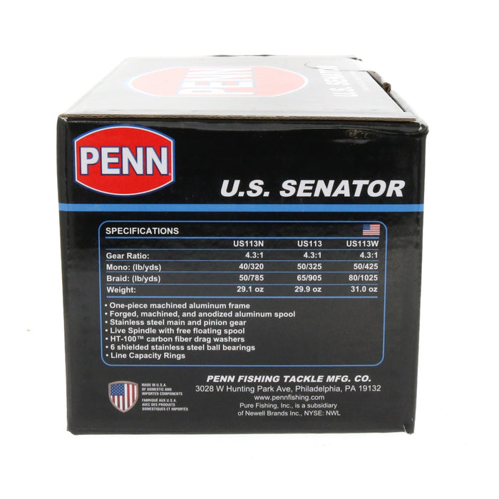 Penn #US113N U.S. Senator Conventional Reel 4.3:1