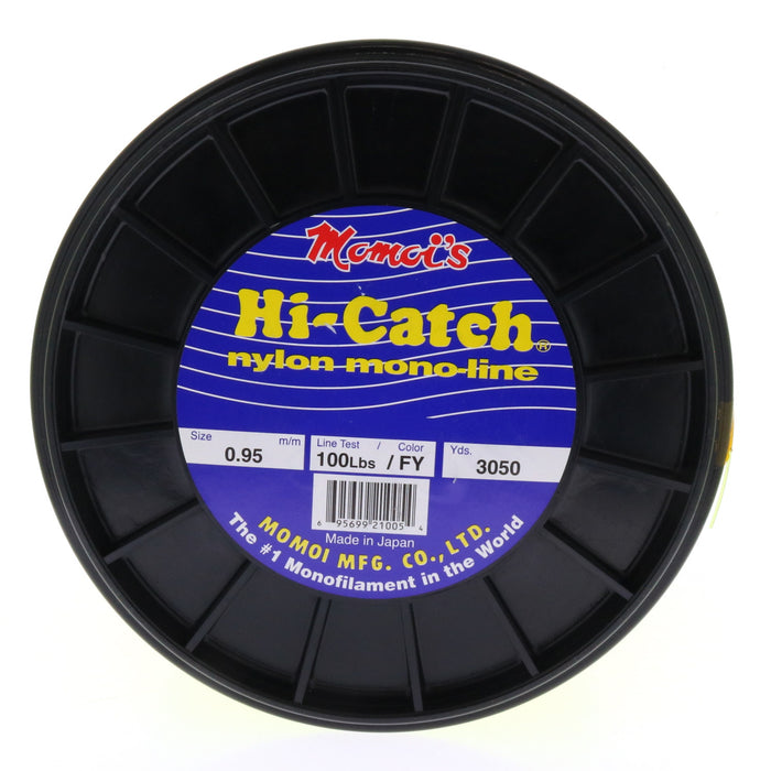 Momoi's Hi-Catch Nylon Mono Line 100lbs 3050yds Fluorescent Yellow