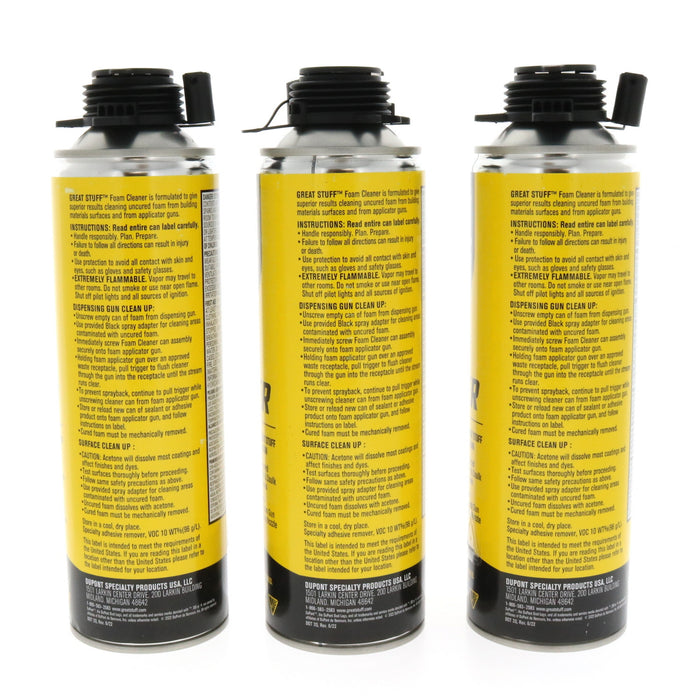 Great Stuff #12084890 Foam Gun Tool Cleaner 12 oz Foam ~ 3-Pack