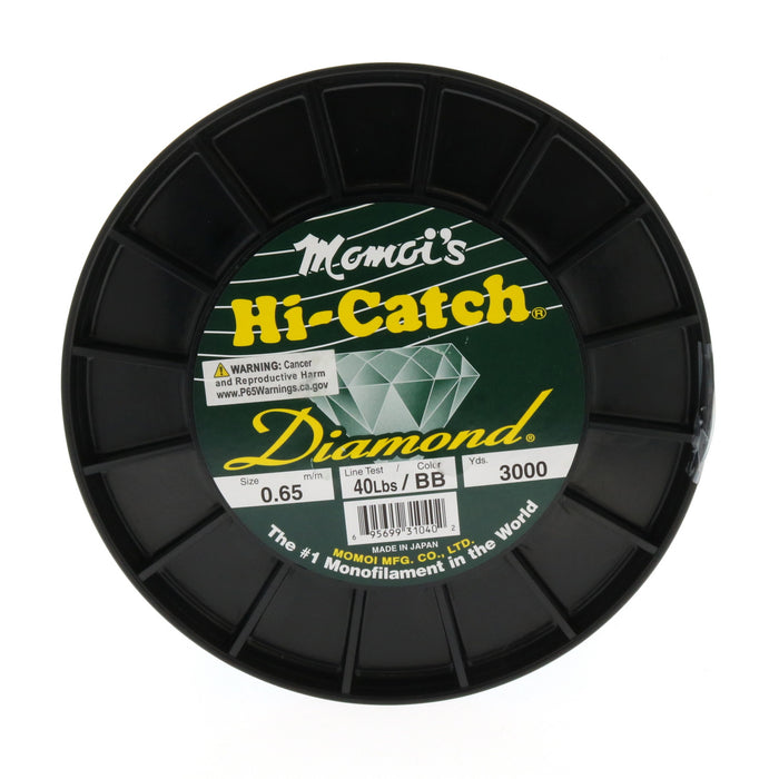 Momoi's Hi-Catch Diamond Monofilament Fishing Line 3000yds 40lbs Brilliant Blue