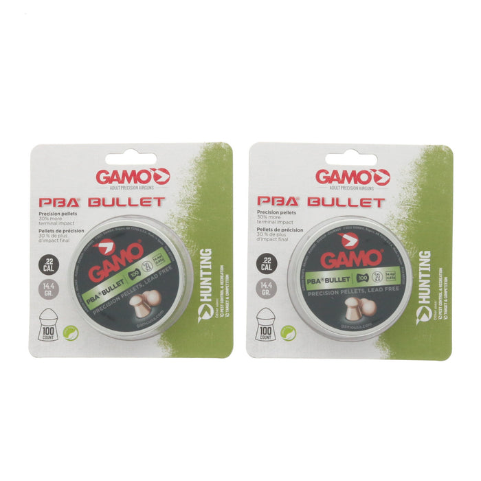 Gamo #632272154    PBA Bullet .22 Cal Pellets ~ 2-Pack