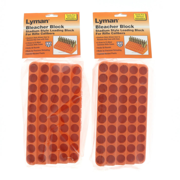 Lyman #7728087 Bleacher Block Stadium Style Loading Block For Rifle Calibers ~ 2-Pack