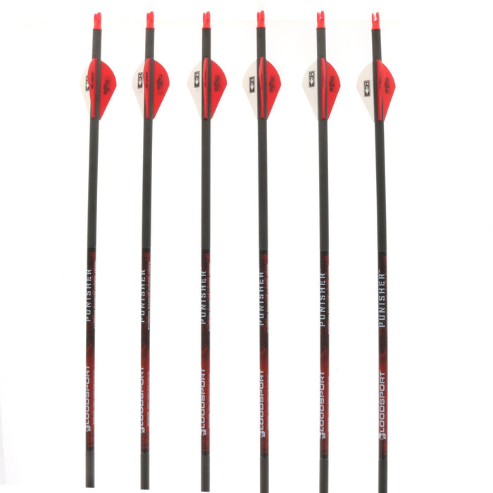 Bloodsport Archery #B10040406 Punisher Arrows 400 Spine Hunting