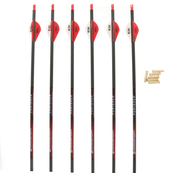 Bloodsport Archery #B10040406 Punisher Arrows 400 Spine Hunting