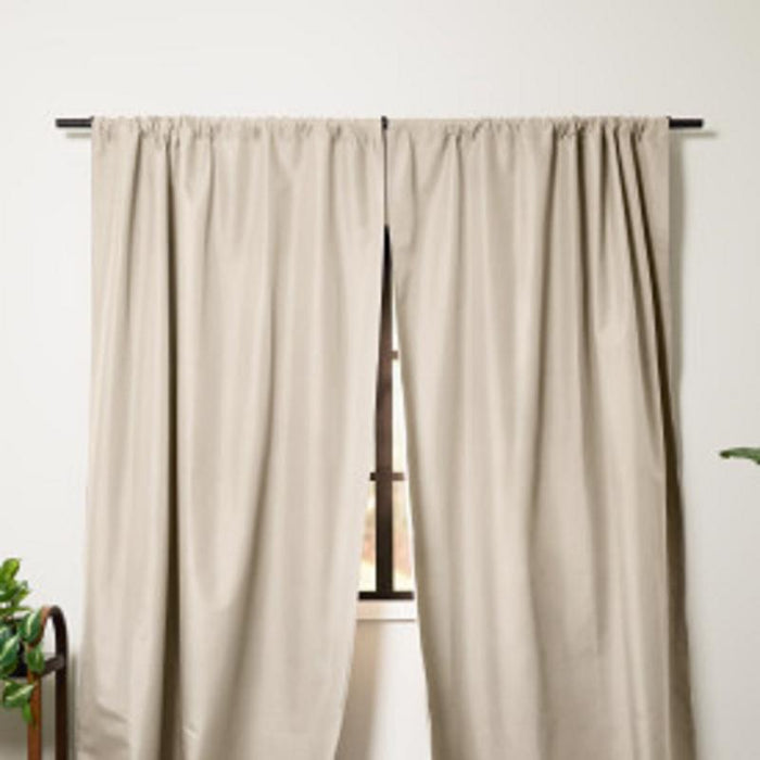 Umbra #1017282-354 Twilight Linen Blackout Curtains 52 in. W X 84 in. L