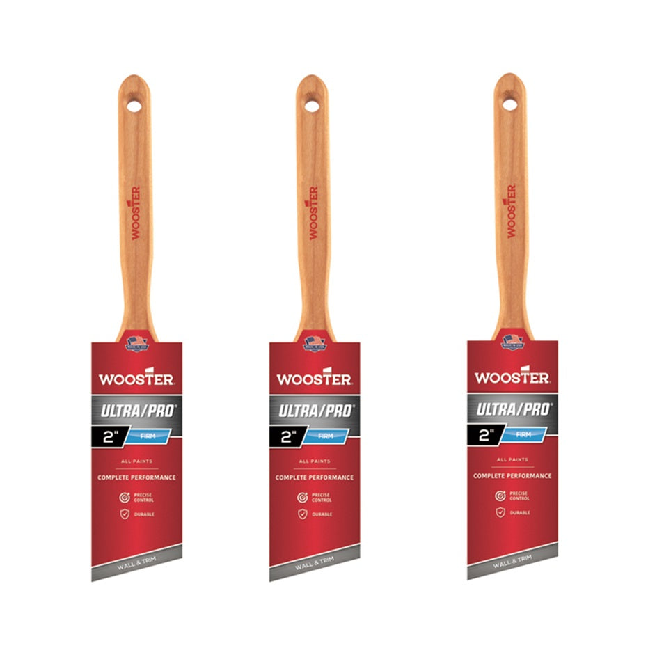 Wooster Brush 5221 3 Inch Silver Tip Angle Sash Paintbrush - 4 Pack