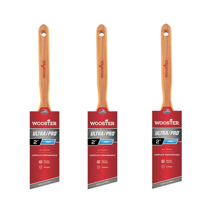 Wooster #4174-2 Ultra/Pro 2 in. Angle Paint Brush ~ 3-Pack