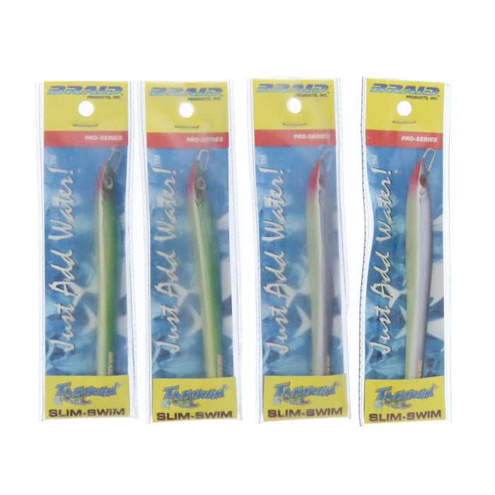 Braid Tantrum Slim-Swim Fishing Lures 2.5 oz Saltwater Lures ~ 4-Pack