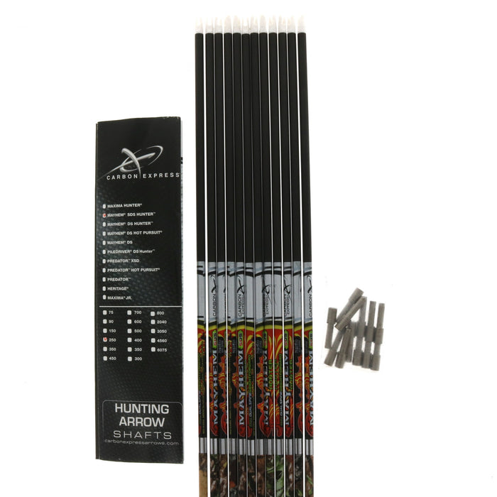 Carbon Express #50981 Mayhem SDS Hunter 250 Shafts 12PK