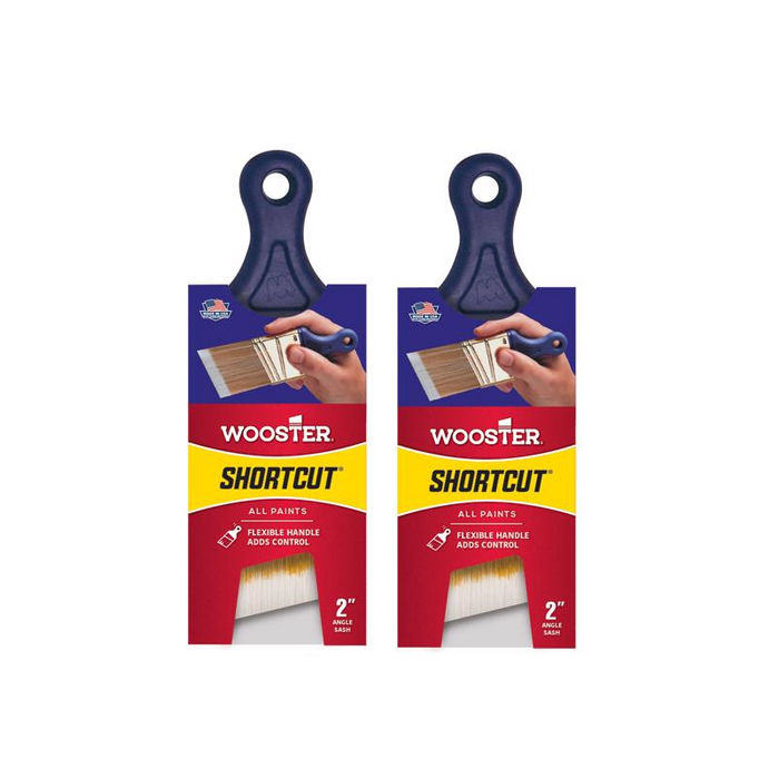 Wooster #Q3211 Shortcut 2 in. Angle Paint Brush ~ 2-Pack