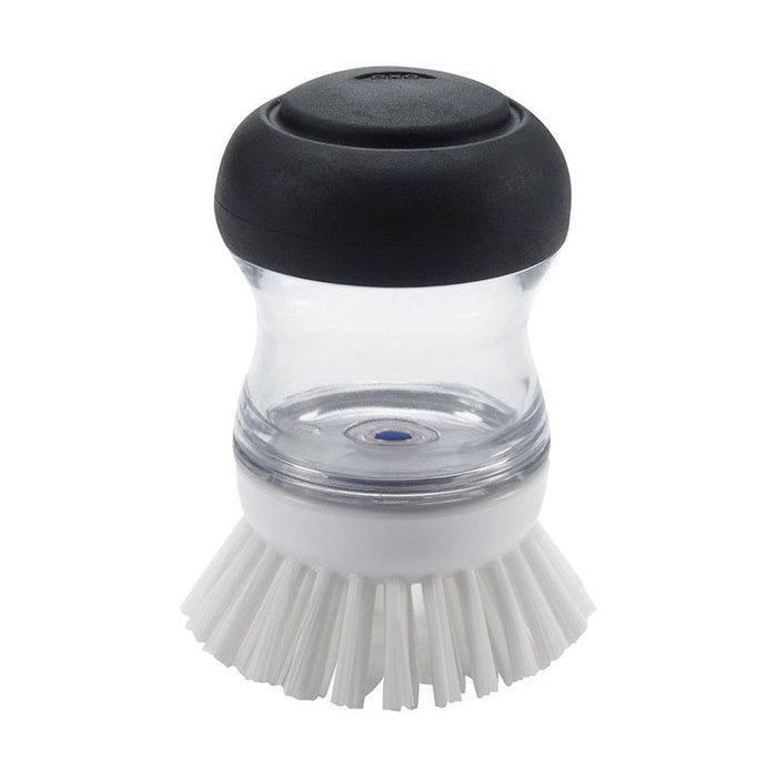 OXO Good Grips #36481 2.5 in. Wide Medium Bristle Plastic/Rubber Handle Soap Dispenser Dish Brush