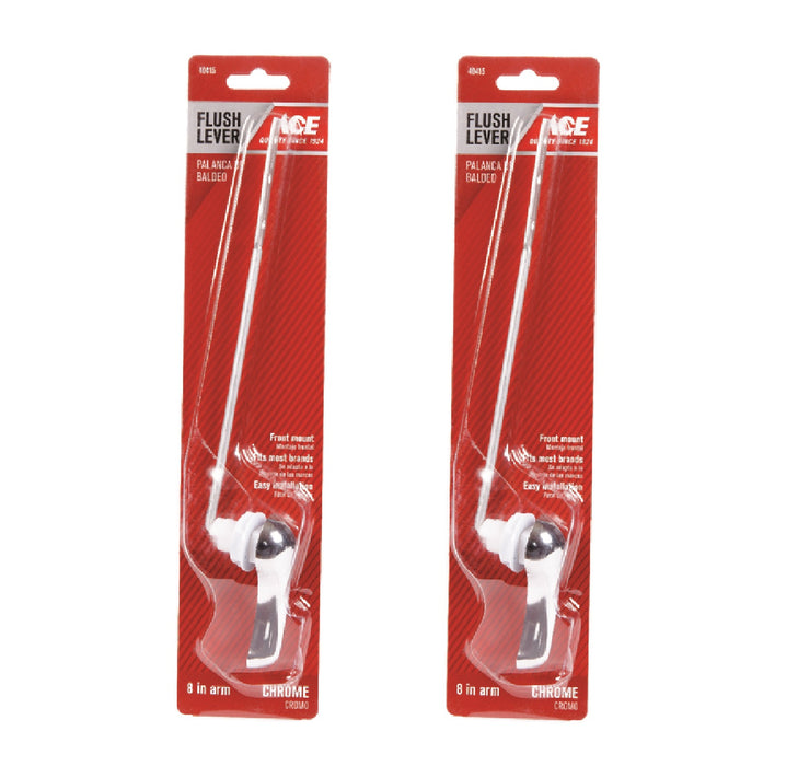 Ace Hardware #ACE835-6 Tank Flush Lever Chrome Plated Plastic For Universal ~ 2-Pack