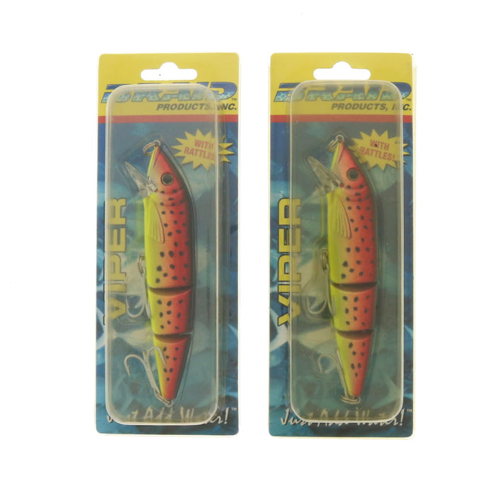 Braid #401 Viper 5" Flaming Trout Lure ~ 2-Pack