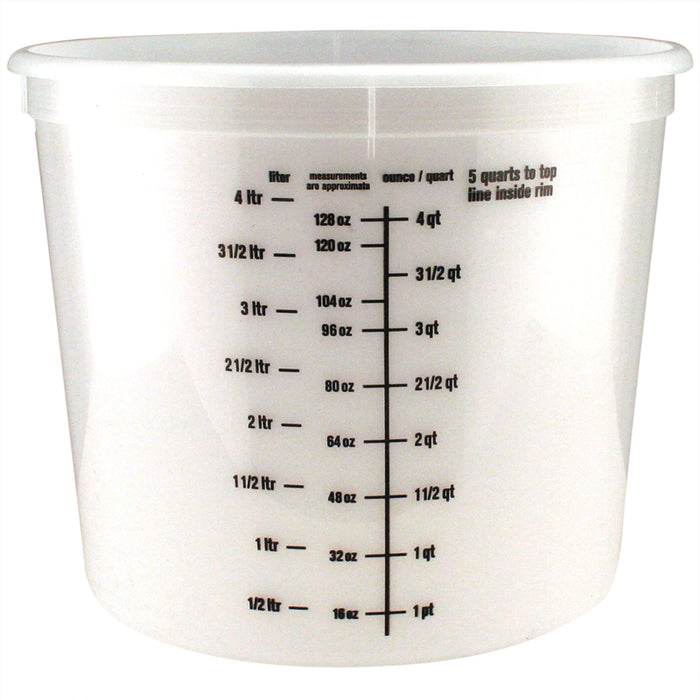 Ace #05QA10MM050 Clear 5 qt Bucket ~ 5-Pack