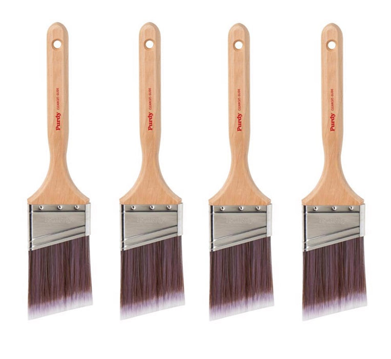 Purdy #144152125 Clearcut Glide 2-1/2" Stiff Angle Trim Paint Brush ~ 4-Pack