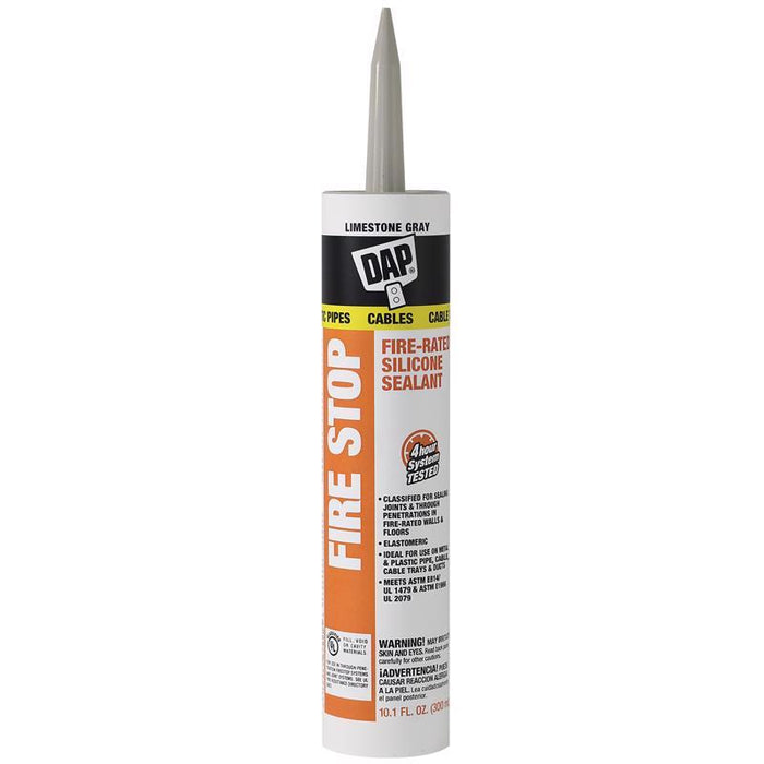 DAP Fire Stop Gray Elastomeric Fire Stop Sealant 10.1 oz