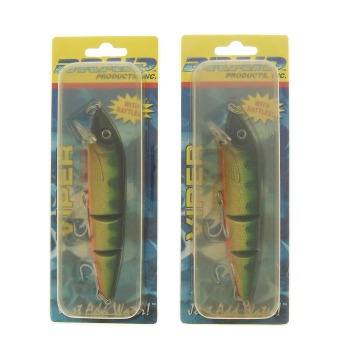 Braid #401 Viper 5" Perch Lures ~ 2-Pack