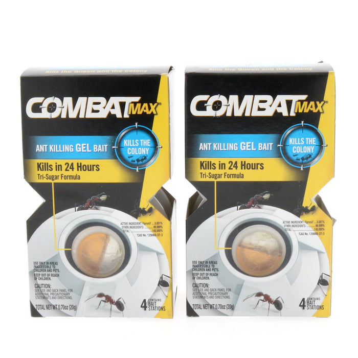 Combat  #61761 Max Ant Bait Station Gel ~ 2-Pack ~ 8 Bait Stations Total