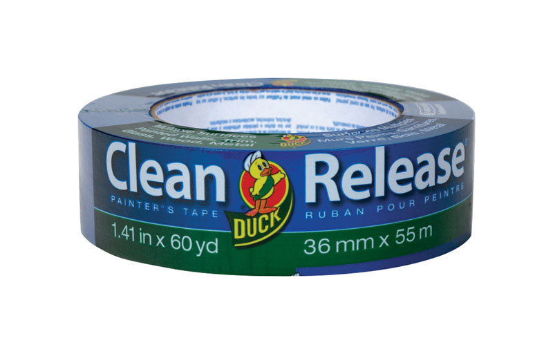 Duck #240194 Clean Release 1.41 in. W X 60 yd L Blue Medium Strength Painter's Tape 1 pk