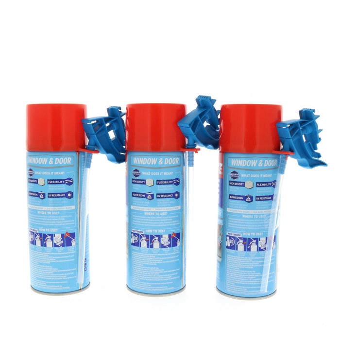 Loctite #2243625 Tite Foam White Polyurethane Window and Door Foam Sealant 12 oz ~ 3-Pack