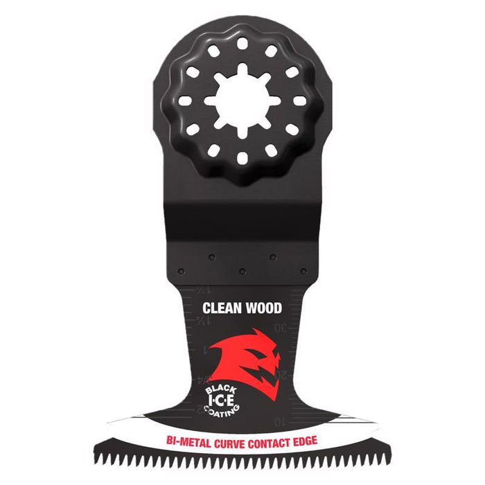 Diablo Starlock 2-1/2" W Bi-Metal Curved Contact Edge Oscillating Blade Clean Wood ~ 3 Pieces