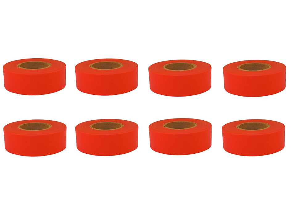 C.H. Hanson #17021 Red Flagging Tape ~ 300' x 1.2" ~ 8-Pack