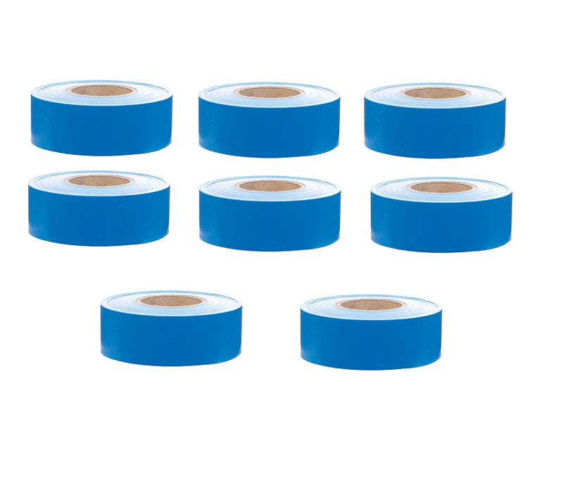 C.H. Hanson #17023 Blue Flagging Tape ~ 300' x 1.2" ~ 8-Pack