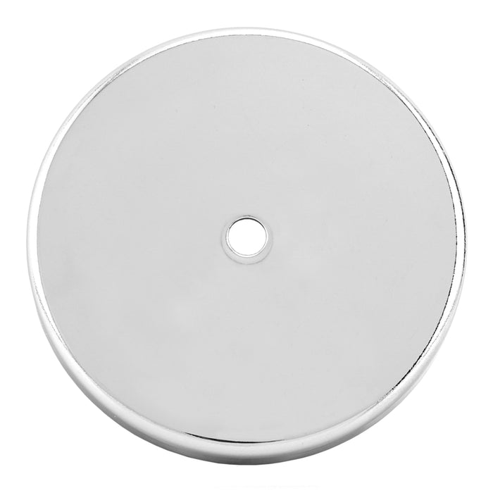 Magnet Source #07216 .283 in. L X 1.42 in. W Silver Round Base Magnet 16 lb. pull ~ 6-Pack