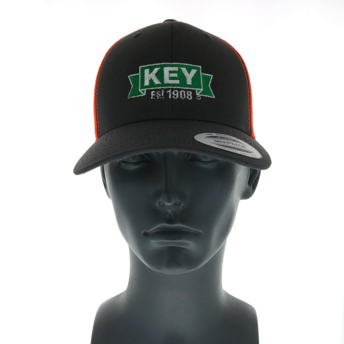 The Classics Hat Cap Snapback Yupoong Key Est 1908 Gray Orange