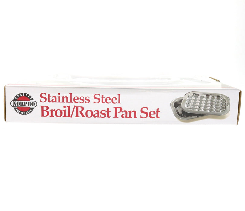 Norpro #273 Stainless Steel Broil/Roast Pan Set