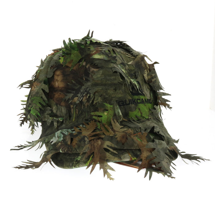 QuikCamo Mossy Oak Obsession Camo Hat Cap 3D Leafy Face Mask Adjustable