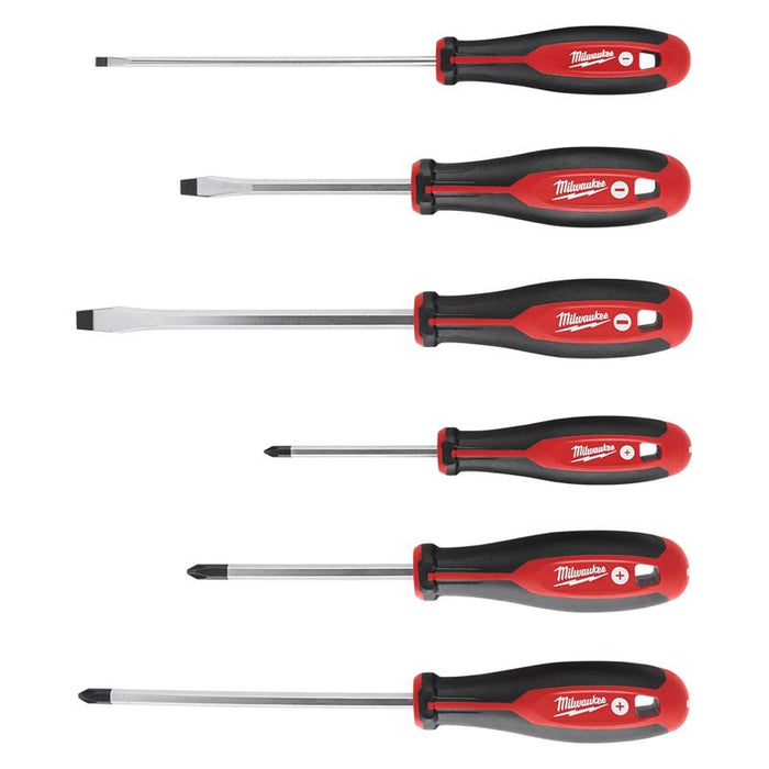 Milwaukee #48-22-2706 Phillips/Slotted Screwdriver Kit ~ 6-Pack