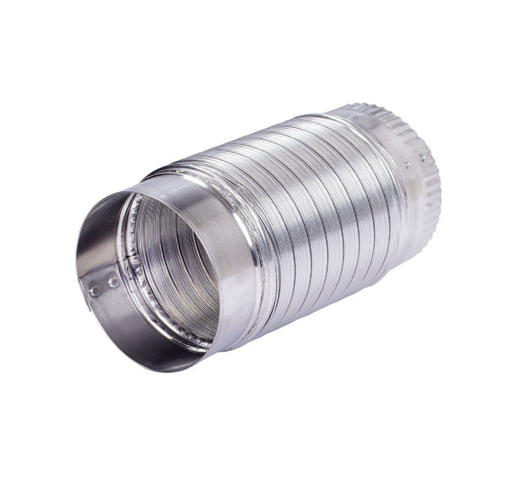 Ace Hardware #ACEMAC36024 4.38 in. L X 4.375 in. D Silver/White Aluminum Semi-Rigid Vent Duct