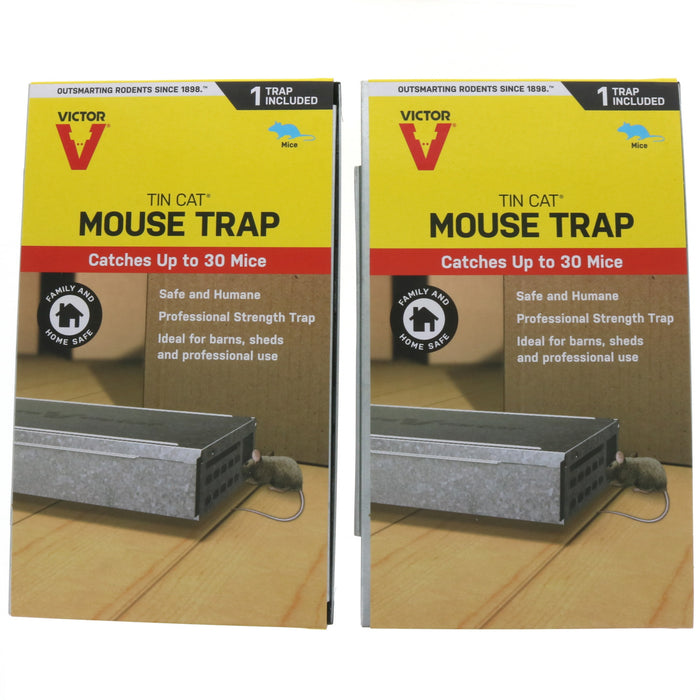 Victor #M310S Tin Cat Multiple Catch Live Animal Mouse Trap ~ 2-Pack