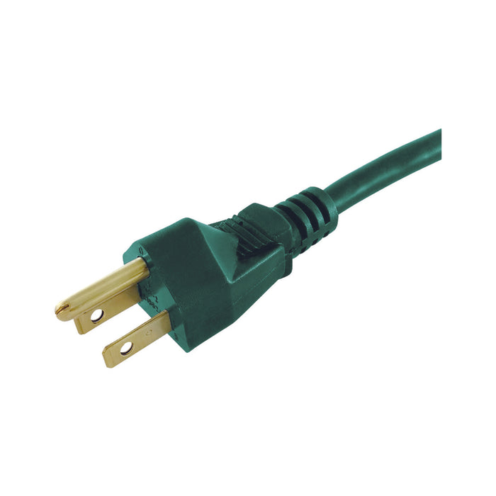 Ace #MO-SJT163-50-GN Outdoor 50 ft. L Green Triple Outlet Cord 16/3 SJTW