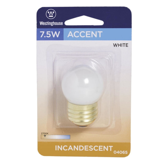 Westinghouse #04065 7.5 W S11 Specialty Incandescent Bulb E26 (Medium) White ~ 6-Pack