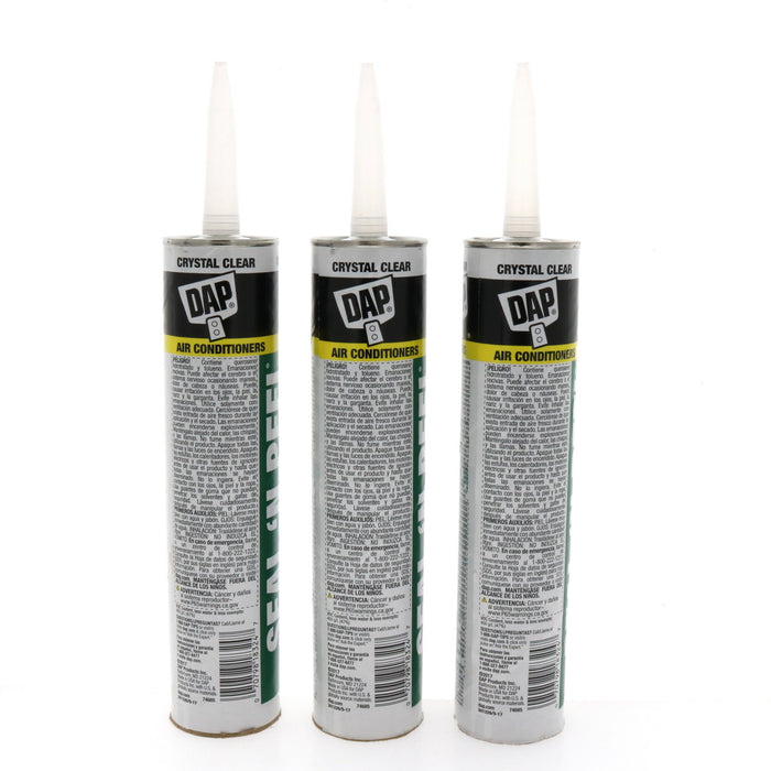 DAP #7079818351 Seal 'N Peel Clear Polymer Door, Siding and Window Sealant 10.1 oz ~ 3-Pack