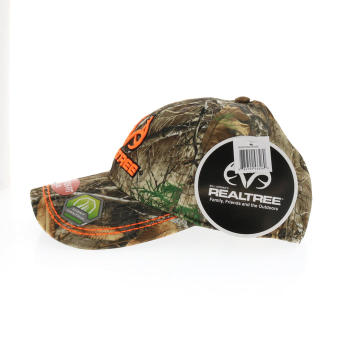 Outdoor Cap Realtree Camo Baseball Cap Hat Orange Camo Embroidery Stretch Fit L/XL