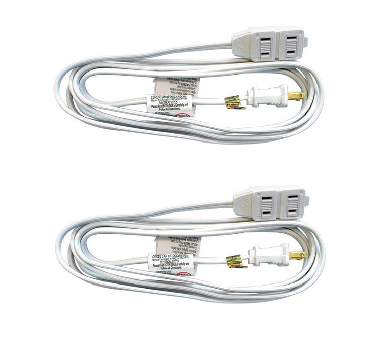 Ace Hardware #32679 Indoor 9 ft. L White Extension Cord  ~ 2-Pack