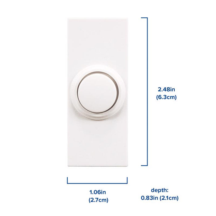 Heath Zenith #SL-7366-03 White Plastic Wireless Door Chime Kit