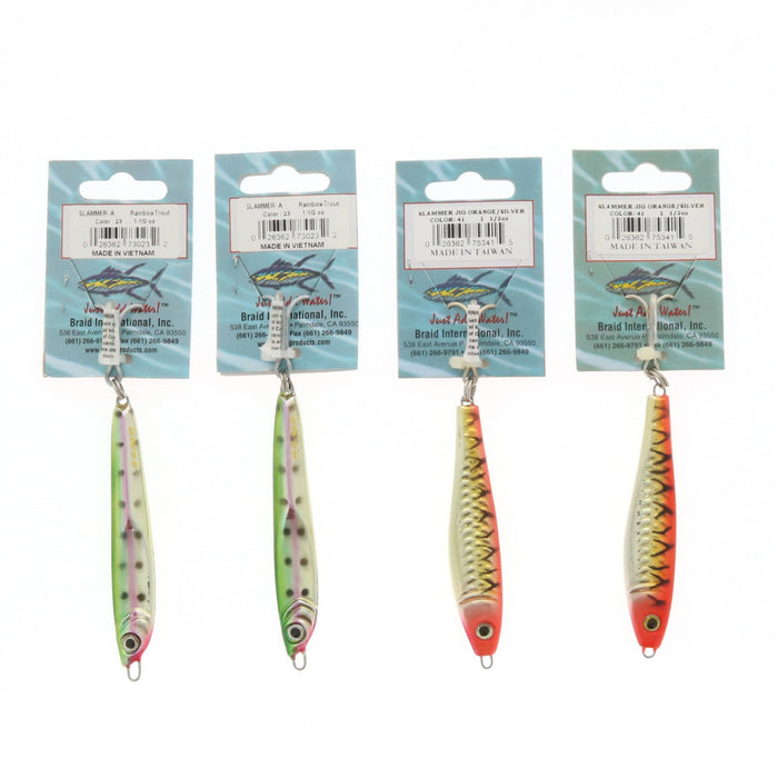 Braid Pro Series Slammer A Jigs Lures 1 1/2 oz ~ 4-Pack