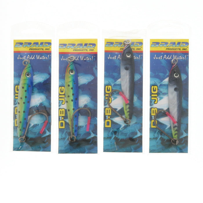 Braid D.B. Slammer Jig 2 oz Saltwater Fishing Lure ~ 4-Pack