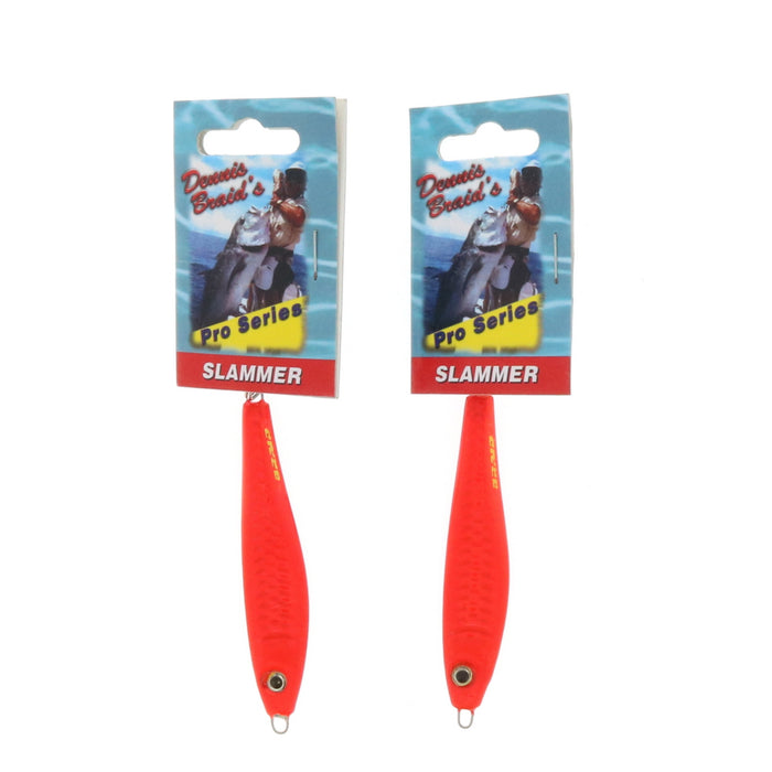 Braid Slammer Series 1.5oz Jig Saltwater Fishing ~ 2-Pack