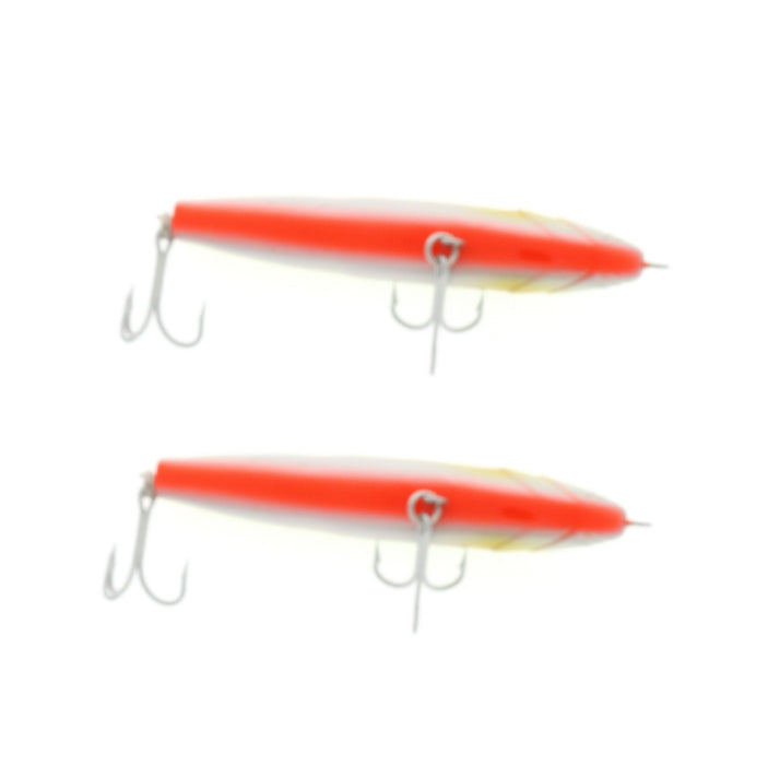 Braid 7.9" Tantrum GT Minnow Bait Lure Chartreuse/Flame ~ 2-Pack