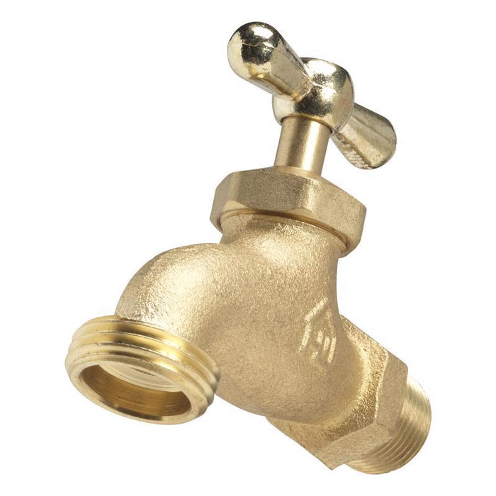 Homewerks #VHBCONC3 1/2 in. MIP pc X 3/4 in. MHT Brass Hose Bibb