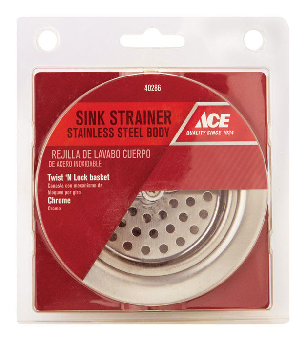 Ace #ACE8-33 3-1/2 in. D Stainless Steel Basket Strainer Assembly