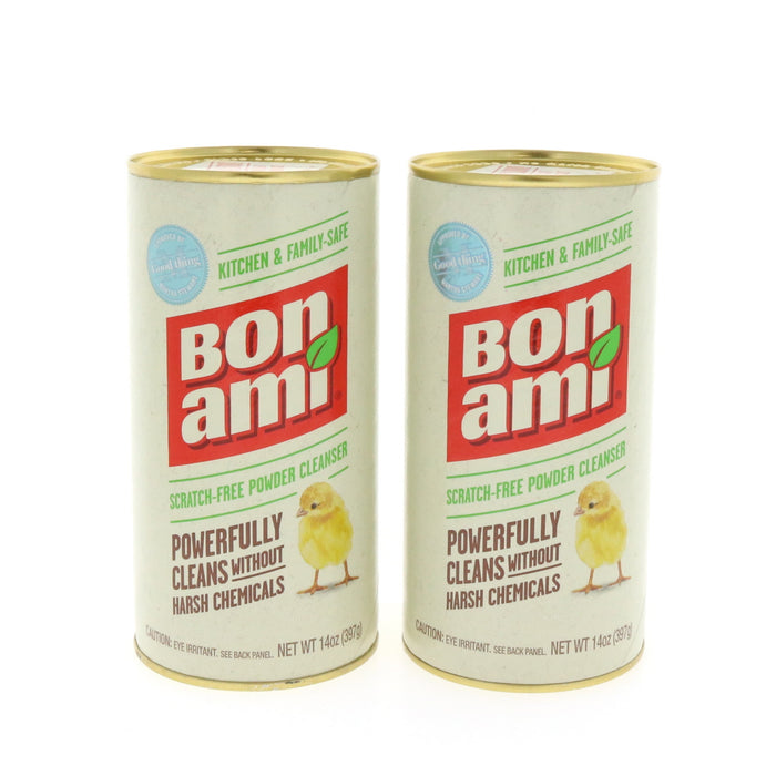 Bon Ami #04410 No Scent No Scratch Powder Kitchen Cleaner ~ 2-Pack ~ 28 oz TOTAL