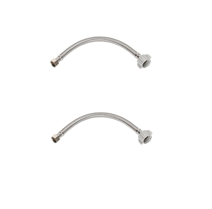 Ace Hardware #7233-20-12-1-A 1/2 in. FIP X 7/8 in. D Ballcock 20 in. Brass Toilet Supply Line ~ 2-Pack