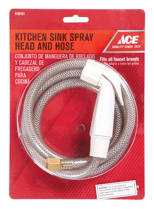 Ace #A0088726 For Universal White Faucet Sprayer with Hose